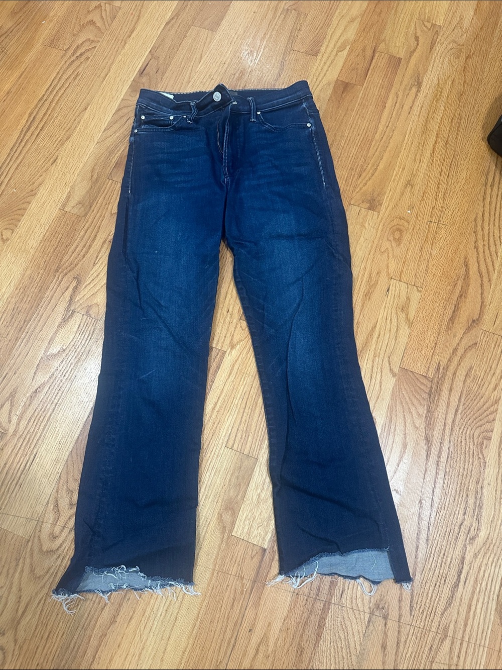 MOTHER Dark Indigo Flare Jeans